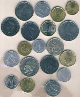 Kis vegyes fémpénz tétel:San Marino,Vatikán,Olaszország,Görögország, Spanyolország,Törökország, összesen 18db T:1,2