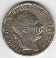 Ausztria 1880 1G korabeli hamisítvány összehasonlításra ezüst T:3