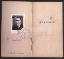 1967, 1971 2 db Műszaki Egyetemi leckekönyv híres oktatók aláírásaival