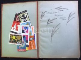 cca 1200 darabos magyar gyufacímke-gyűjtemény, berakóban szépen rendezve / collection of Hungarian m...