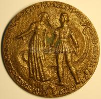 Litvánia "Shakespeare..." extrém súlyos és  nagyméretű modern bronz plakett T:2