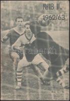 1962/63 NB 1 Football-könyv, benne minden magyar csapat, az előző évek végeredményei, stb.
