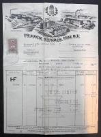 1935 Franck Henrik Fiai Rt. fejléces számla okmánybélyeggel