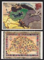 16 db használatlan, modern hazafias, illetve irredenta képeslap