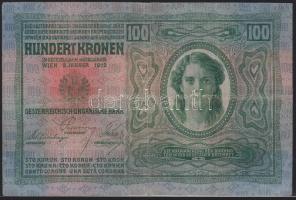 1912. 100K fekete román körbélyegzővel T:III
