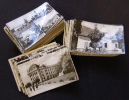 320 db fekete-fehér, modern magyar városképes lap / 320 black and white Hungarian town-view cards