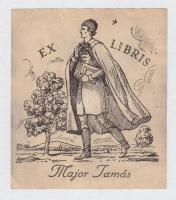 Major Tamás ex libris Biczó szignóval