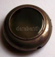 Régi műanyag fedőlapos zsebóra-tok d: 6cm