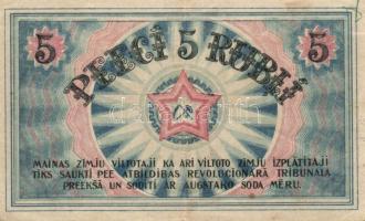 Lettország/Riga szovjet munkásküldöttek kiadása 1919. 5R T:III