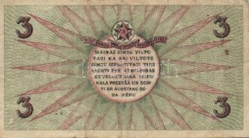 Lettország/Riga szovjet munkásküldöttek kiadása 1919. 3R T:III(apró lyuk)