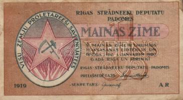 Lettország/Riga szovjet munkásküldöttek kiadása 1919. 1R T:III