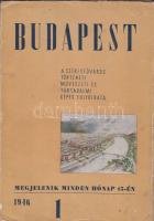 1946/1. Budapest, A székesfőváros történeti, művészeti és társadalmi képes folyóirata, rengeteg reklámmal, kissé viseltes állapotban. Induló szám