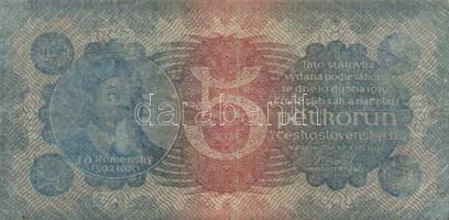 Csehszlovákia 1921. 5K T:III