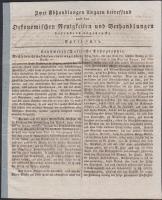 1811 Zwei Abhandlungen Ungarn betreffend aus den Oekonomischen Neuigkeiten und Verhandlungen besonders abgedruckt April 1811. / Magyarország időszerű gazdasági kérdései. 14p.