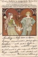 1898 Meggendorfer Blätter no.8. litho s: Koloman Moser (cut)