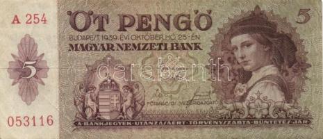 1939. 5P (4x) + 1940. 2P T:III,IV