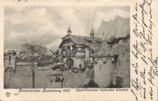 1902 Düsseldorfer Ausstellung, Alpen Panorama Suldenthal Zillerthal / Exhibition