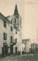 Lovran church with the shop of Mikulicic