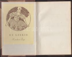 1933 Kassák Lajos: A telep, Pantheon Kiadó, Bp., Kerekes Ági ex librissel, újrakötve