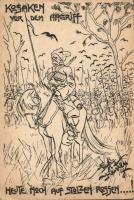 Cossack military, WWI propaganda s: Rudi Kristen (EK)