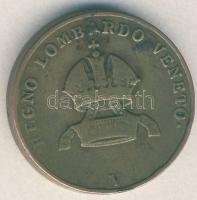 Olasz Államok/Lombard-Velencei Királyság 1843V 5c csavaros kémpénz T:3+ R! Italian States/Lombardy-V...