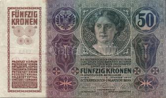 1902. 1000K (2x) + 1912. 100K + 1914. 50K mindegyik "Felülbélyegzés 1919. jan.11. Kecskemét Vár...