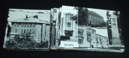 120 db modern, FF magyar vidéki városképes lap / 120 Hungarian cards