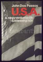 1930-1936 John Dos Passos: U.S.A. trilógia, Európa Kiadó, Bp., papírkötésben, még bontatlan fóliázott csomagban
