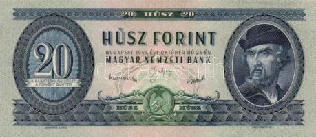 1949. 20Ft T:I-(egyszer hajtva, nincs megtörve)