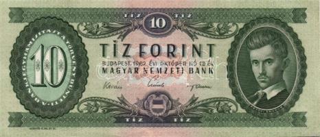 1962. 10Ft (2x) egymás utáni sorszámmal T:II