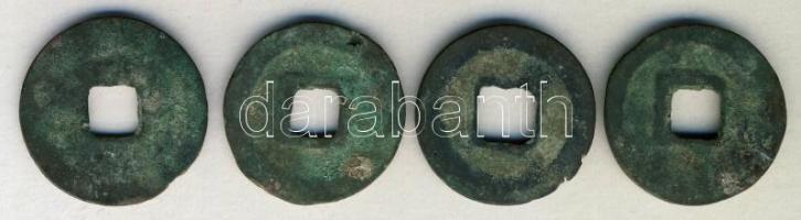 Kína Császárság / Shen-Tsung (Hsi-Ning) 1068-1077. 1 Cash (4x) "Hsi-Ning / Yuan-Pao" (24-2...