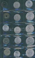 Kis magyar fémpénz gyűjtemény:1916-2003. pengő, fillér, forint tétel, összesen 30db, köztük Alu peng...