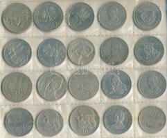 Lengyelország 1960-1989. 10Zl-500Zl összesen 20db különböző fémpénz T:vegyes