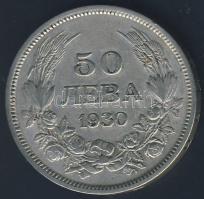 Bulgária 1930. 50L Ag T:3+