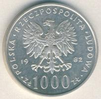 Lengyelország 1982. 1000Zl Ag "II. János Pál pápa látogatása" T:PP