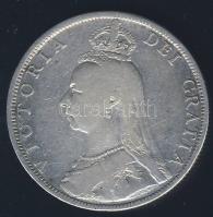 Nagy-Britannia 1889. 1Fl Ag T:3 kis ph.