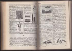 1932 Knaurs enciklopédiája A-Z, Berlin, 2.600 db fekete-fehér illusztrációval, felmérésekkel, ábrákk...