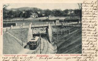 Budapest II. Hűvösvölgy villamos, Divald (levágott / cut)