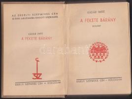 Kádár Imre: A fekete bárány, Erdélyi Szépmíves Céh Kiadó, Kolozsvár - A kiadó 10 éves jubileumára ki...
