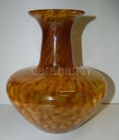 Impozáns nagyméretű üvegváza 23cm magas