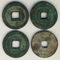 Kína Császárság / Che-Tsung (Yuan-Yu) 1086-1093. 1 Cash (4x) "Yuan-Yu / Tung-Pao" (25mm) T...