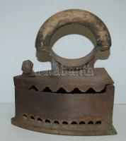 Régi szenes vasaló 19cm-es vasalófelülettel