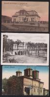 9 db háború előtti városképes lap a Történelmi Magyarország területéről / 9 Hungarian town-view cards