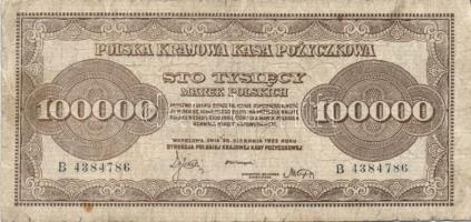 Lengyelország 1923. 100.000M T:III-