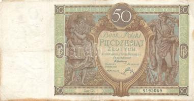 Lengyelország 1929. 10Zl + 50Zl T:III