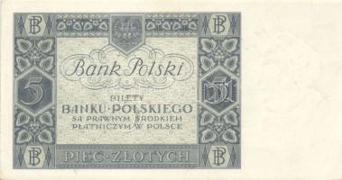 Lengyelország 1930. 5Zl T:I