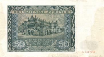 Lengyelország 1941. 50Zl "A" + 50ZL "B" T:II,III(kis beszakadás)