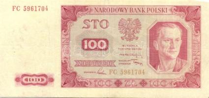 Lengyelország 1948. 100Zl T:III+