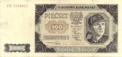 Lengyelország 1948. 500Zl T:III