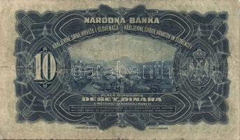 Jugoszlávia/Szerb,Horvát és Szlovén Királyság 1920. 10D T:III-